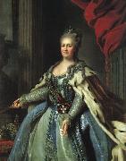 Fedor Rokotov Portrait of Catherine II Spain oil painting artist